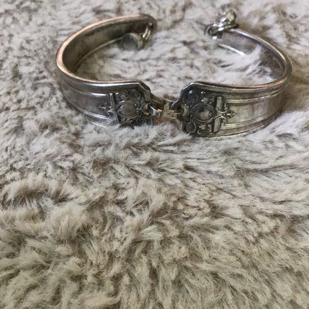 Silver spoons bracelet